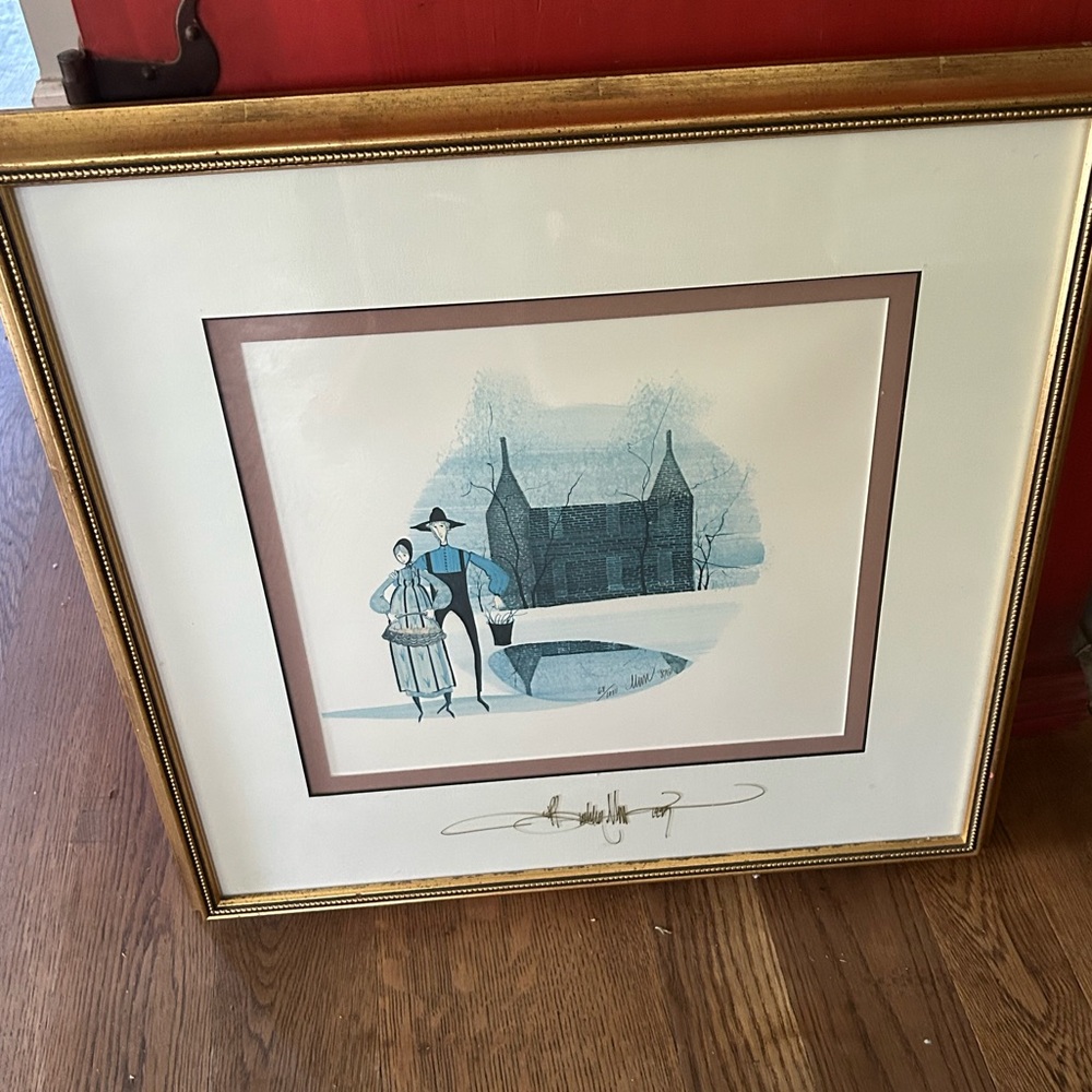 P. Buckley Moss HOMESTEAD REVISITED Original signed 68/1000 Framed 20” Rare